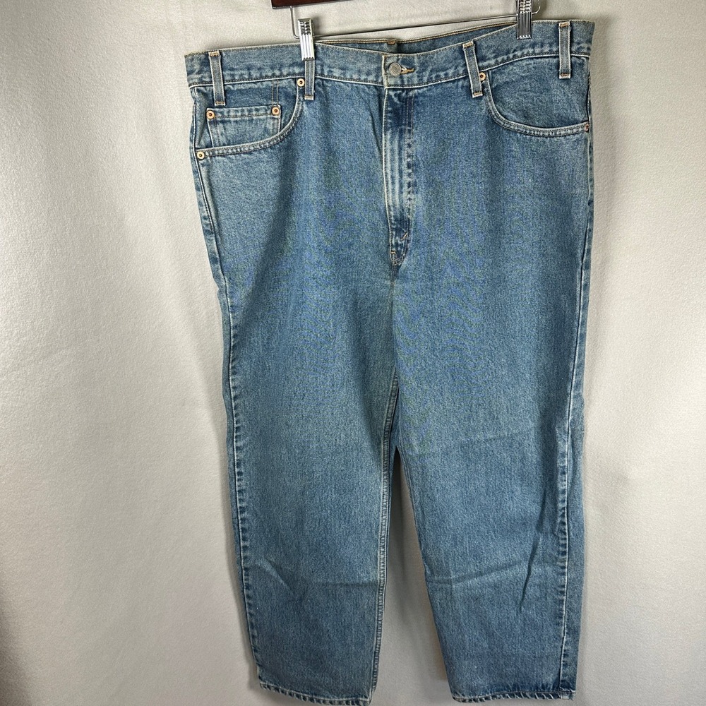 VTG Levi Strauss 550 Jeans Men W42 L30 Relaxed Medium Blue Denim GUC